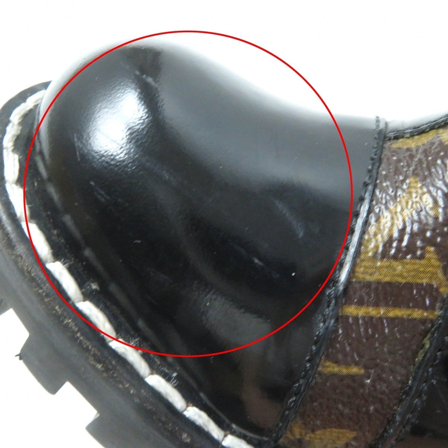 LOUIS VUITTON Ankle boots G34085 Part: Leather Black brown Star trail line Women 36  d