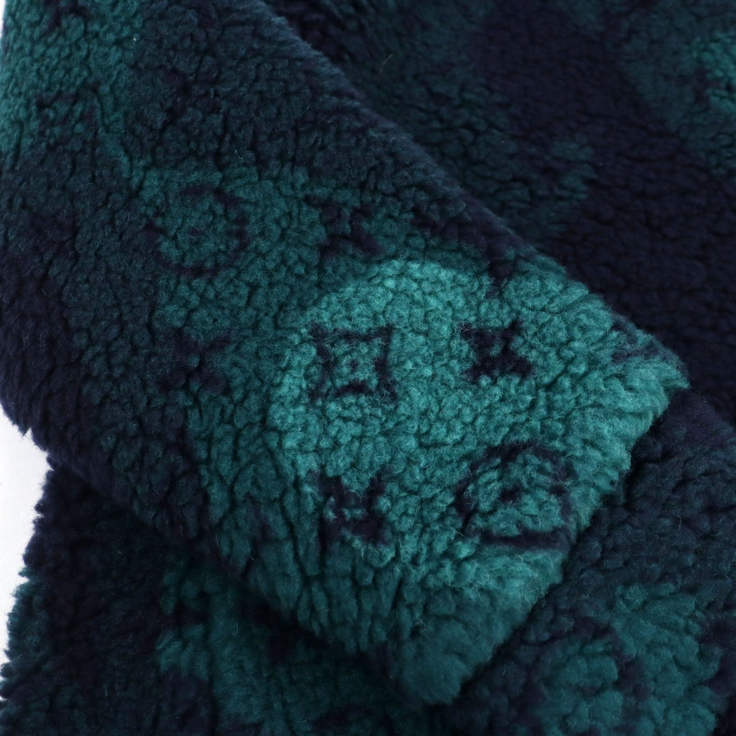 LOUIS VUITTON Blouson HOY15W Outer: 86% polyester, Outer: 14% wool, Lining: 100% cotton Green Navy Camouflage Pattern mens M  d