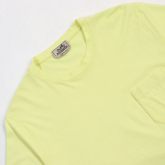 HERMES Short sleeve T-shirt cotton yellow L
