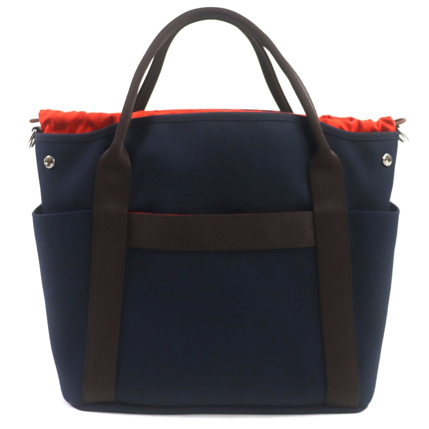 HERMES Tote Bag Main: 62% polyamide, 26% cotton, 12% polyurethane BLUE NAVY/FEU Sucked Pansage Groom mens  d