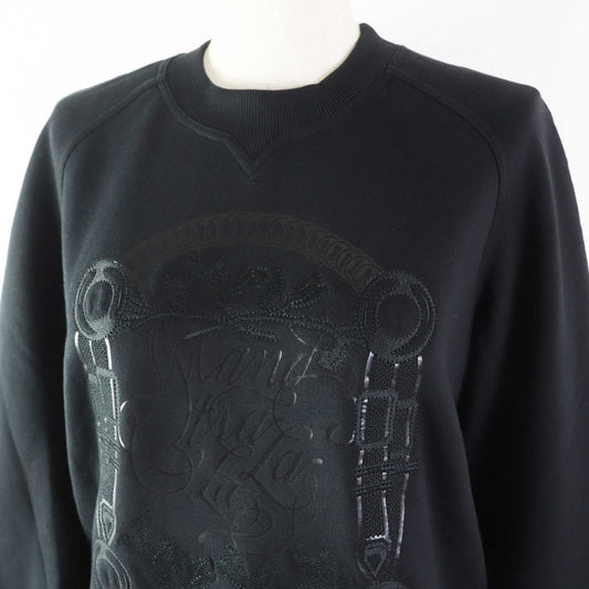 HERMES sweat 2E4609DQ cotton black 36