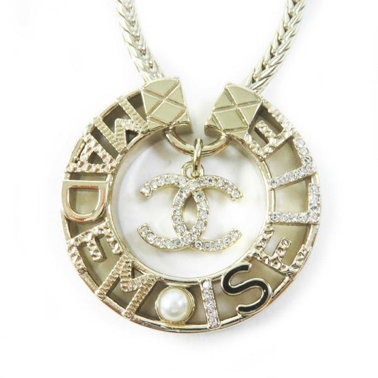 CHANEL Necklace Y22X Gold Plated, Faux Pearl, Rhinestone gold MADEMOISELLE Women