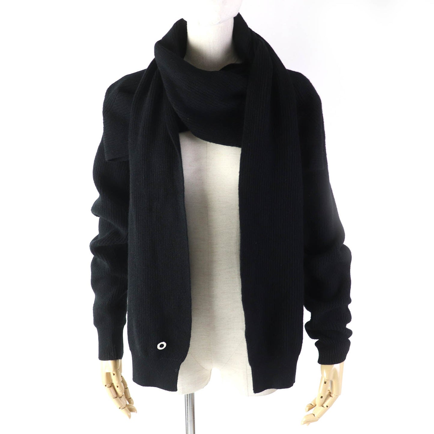 HERMES cardigan 3H2900D1 Main: 100% cashmere black Women 34  d