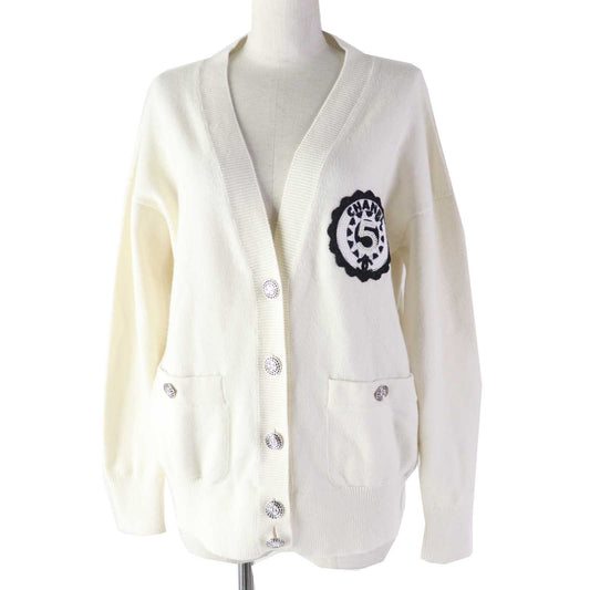 CHANEL cardigan P74230 Outer: 100% cashmere, part: 99% cashmere, part: 1% polyurethane white Women 34