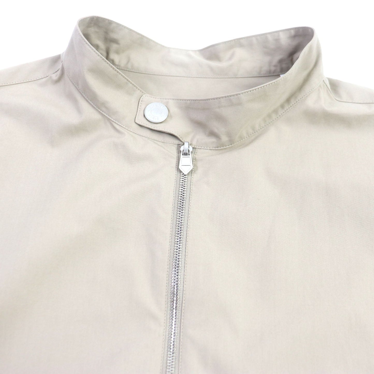 HERMES Blouson Main: 100% cotton beige mens 42  d