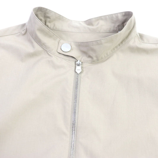 HERMES Blouson Main: 100% cotton beige mens 42  d