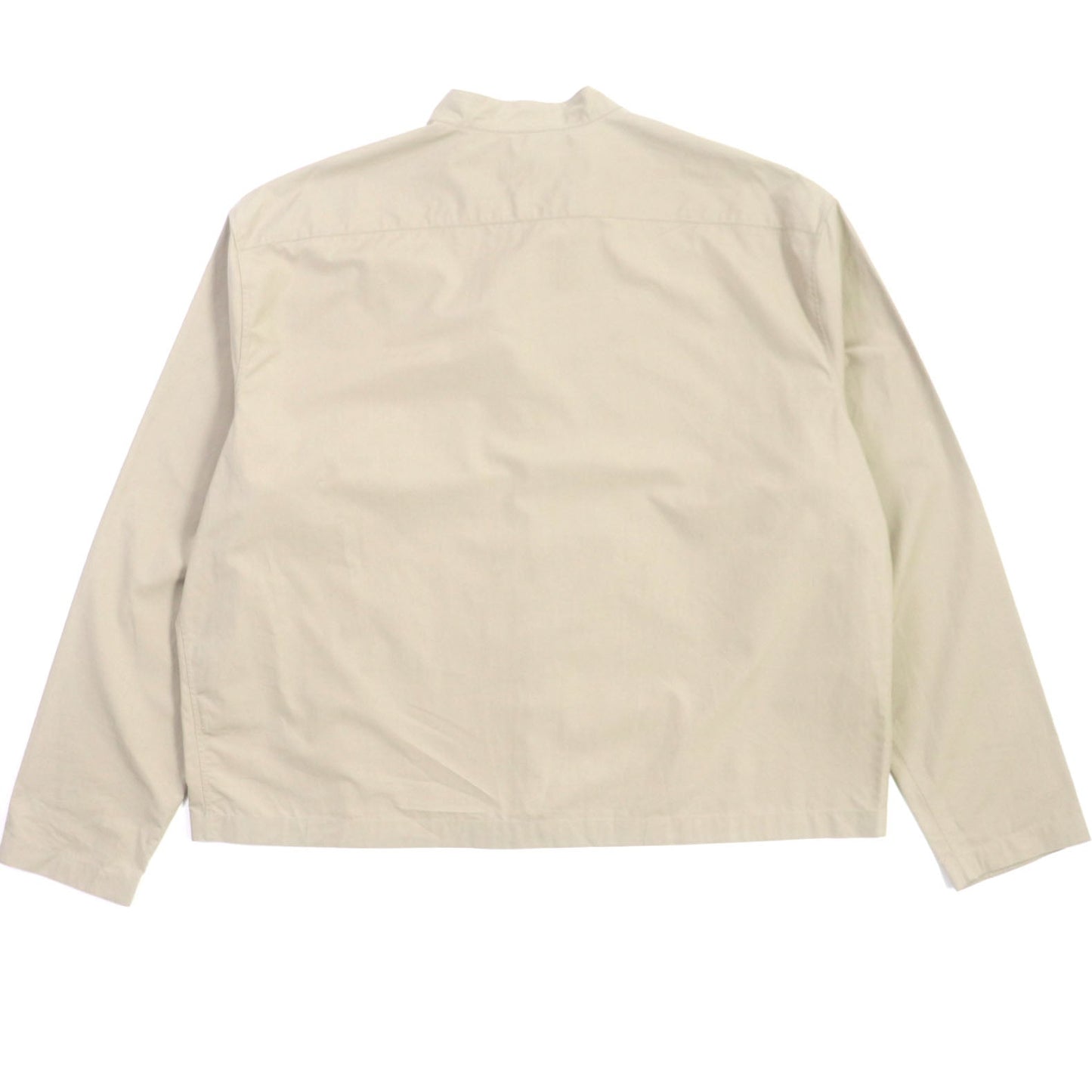 HERMES Blouson Main: 100% cotton beige mens 42  d