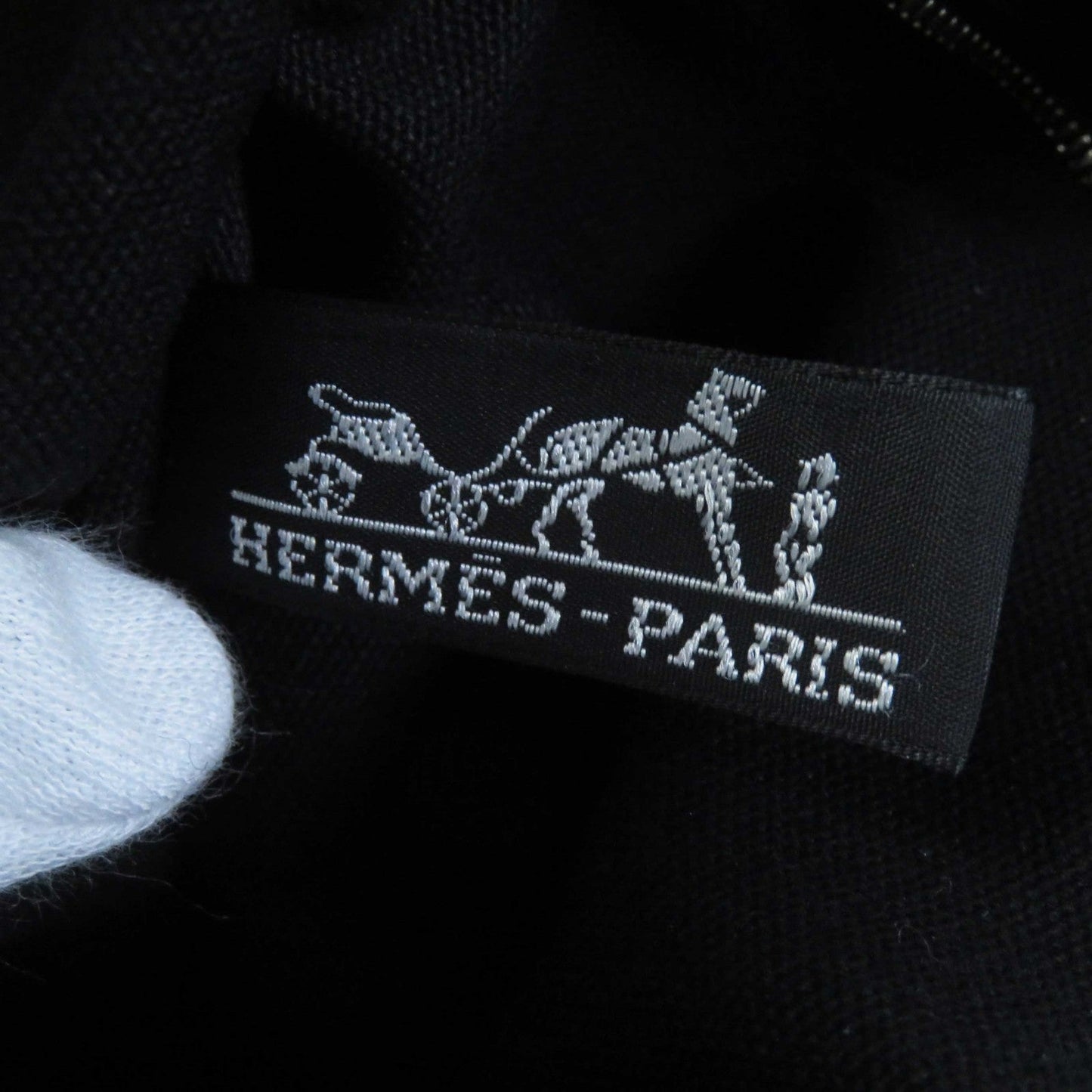 HERMES Tote Bag Canvas, Leather black Toroca Horizontal MM Women(Unisex)  d