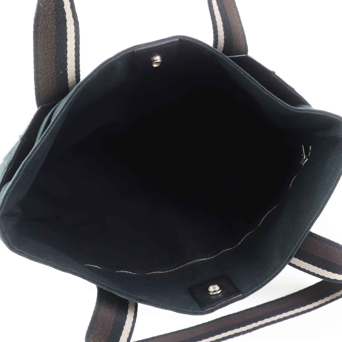 HERMES Tote Bag Canvas, Leather black Toroca Horizontal MM Women(Unisex)  d