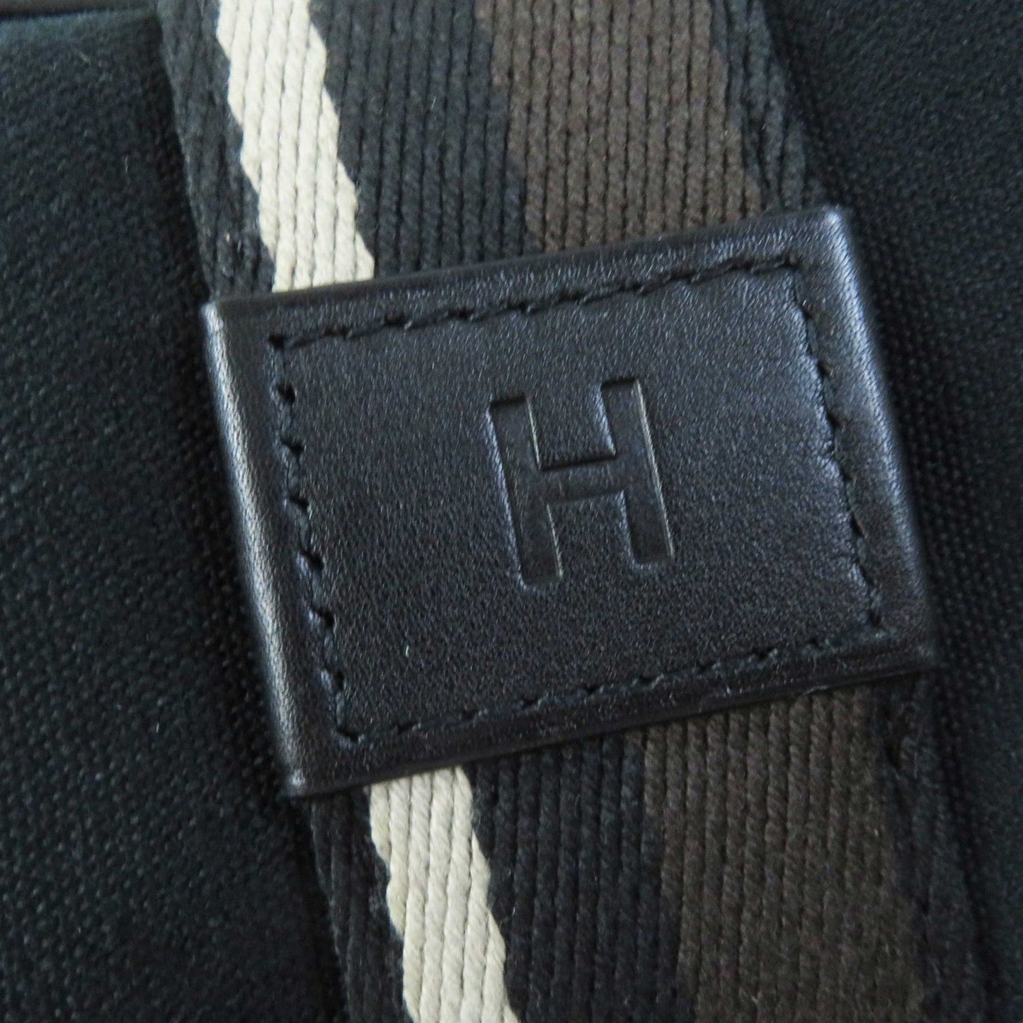HERMES Tote Bag Canvas, Leather black Toroca Horizontal MM Women(Unisex)  d