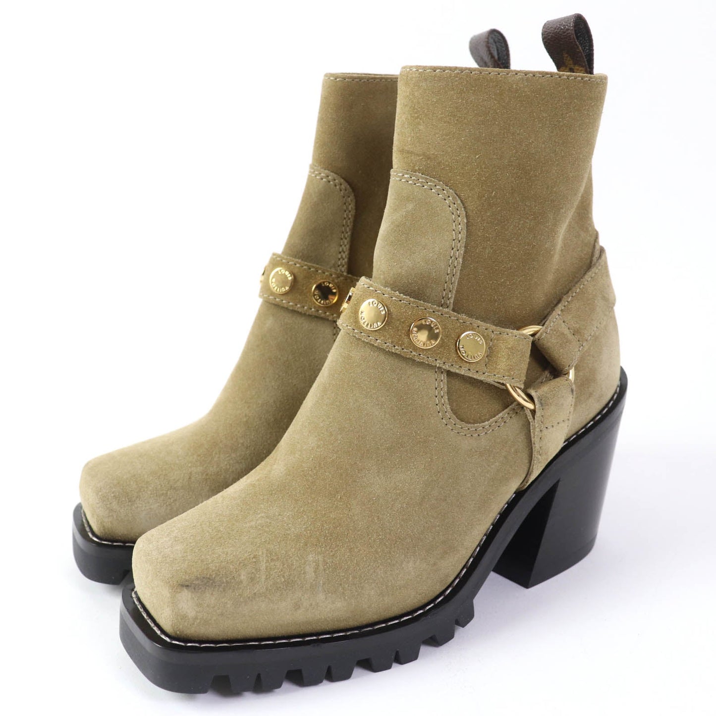 LOUIS VUITTON Ankle boots Main: Suede beige Limitless Line Women 36  d