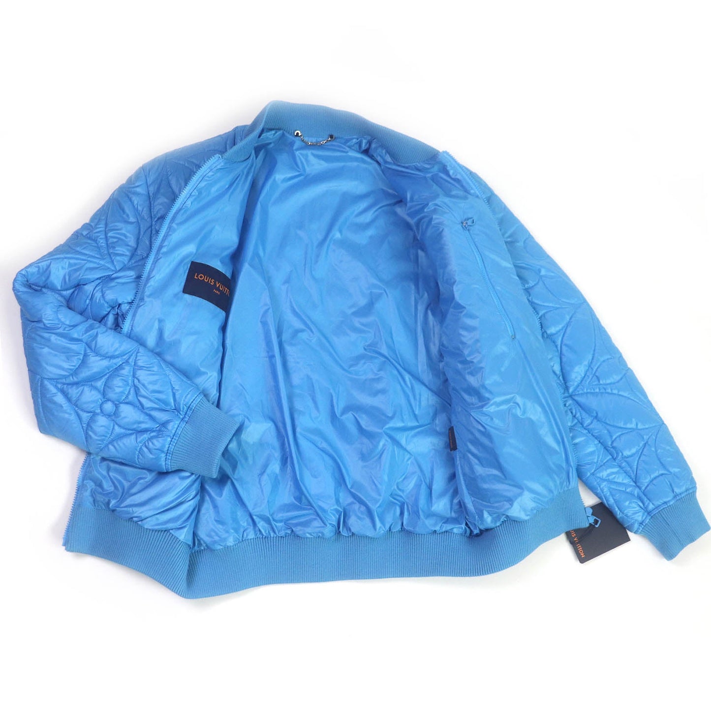 LOUIS VUITTON Blouson 1A9FOC Outer: 100% polyester, Lining: 100% cotton, Filling: 100% polyester Light blue mens 46  d