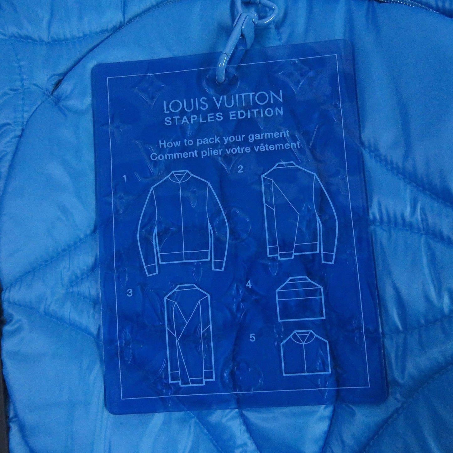 LOUIS VUITTON Blouson 1A9FOC Outer: 100% polyester, Lining: 100% cotton, Filling: 100% polyester Light blue mens 46  d