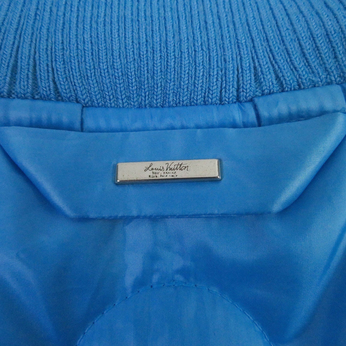 LOUIS VUITTON Blouson 1A9FOC Outer: 100% polyester, Lining: 100% cotton, Filling: 100% polyester Light blue mens 46  d