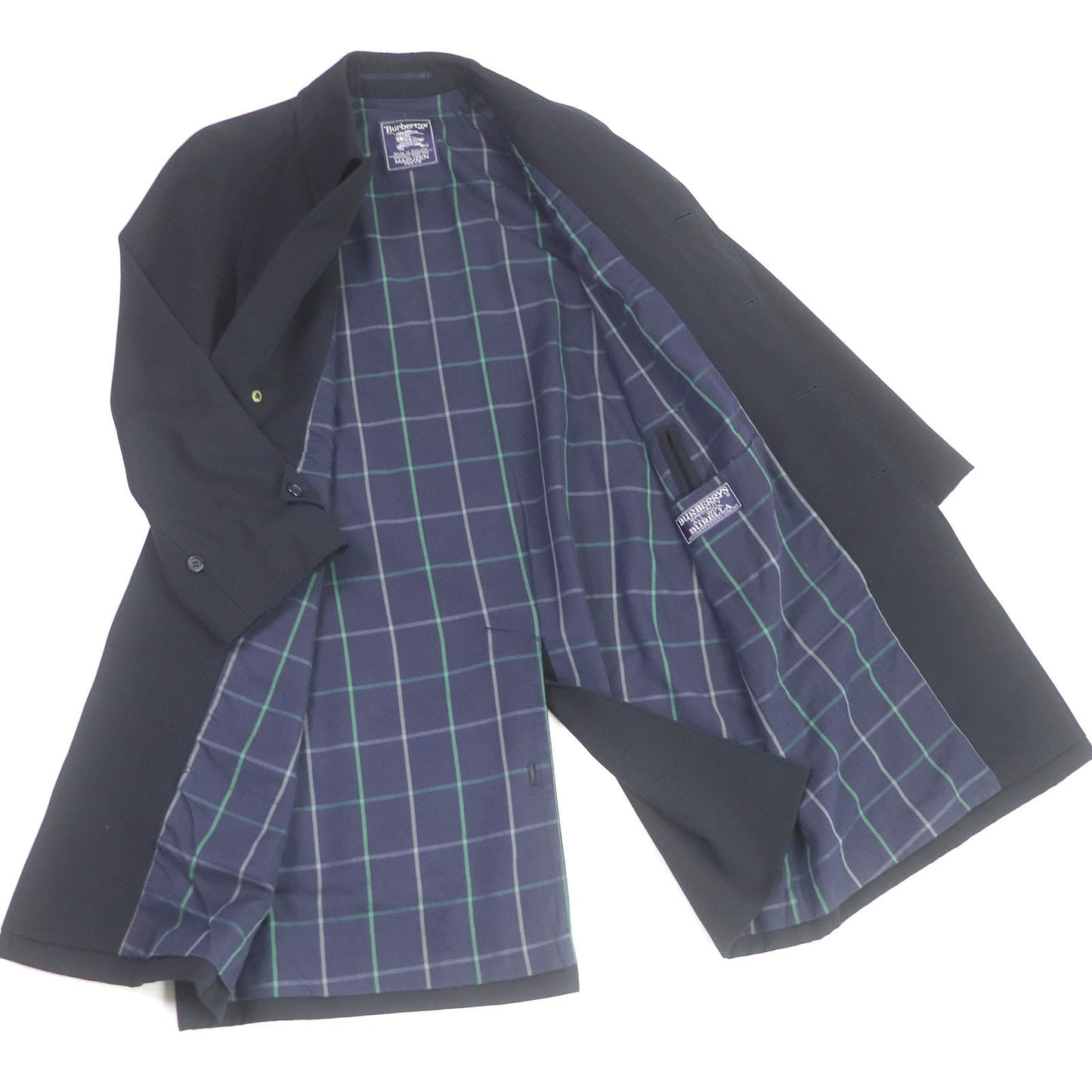 Burberry   Wool Check Pattern Coat