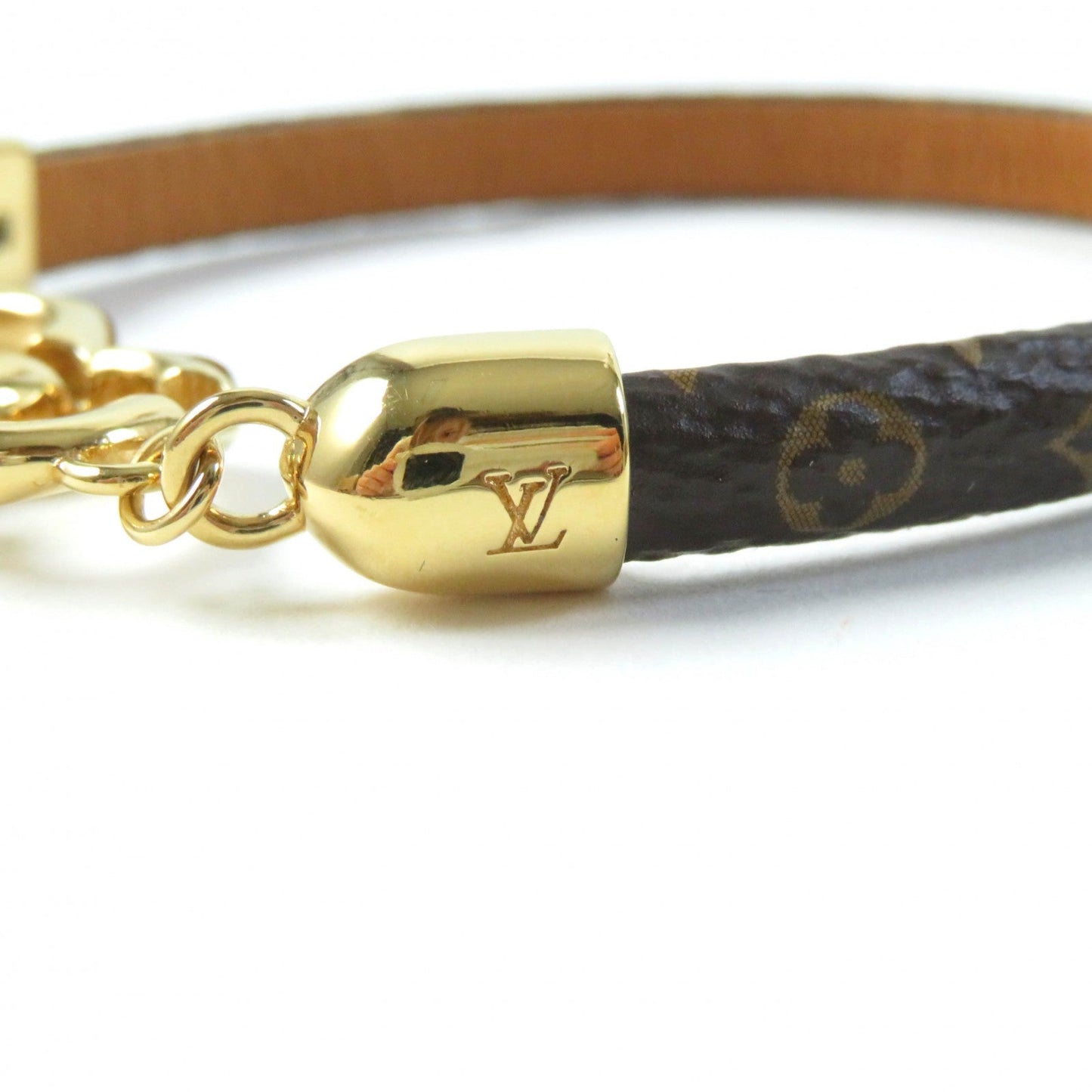 LOUIS VUITTON bracelet M6758 Main: Leather Brown Bracelet Say Yes Women 19  d