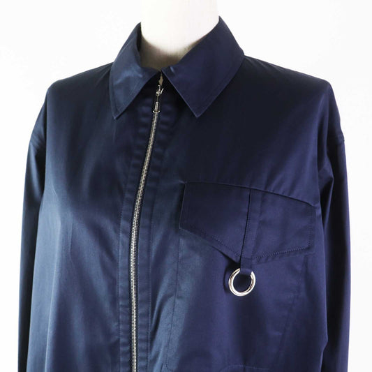 HERMES 3E0616DX Outer material: 100% cotton Navy Women 36  d