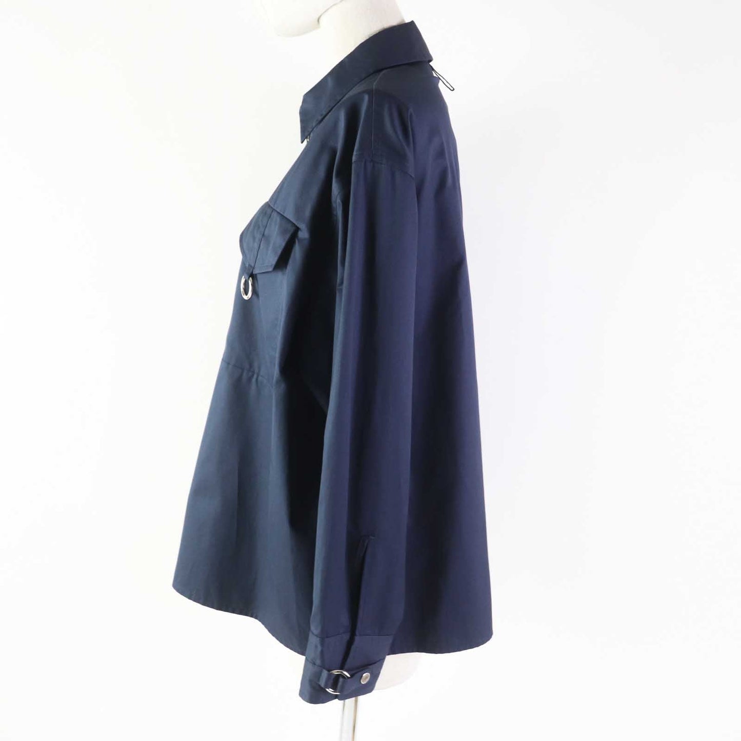 HERMES 3E0616DX Outer material: 100% cotton Navy Women 36  d