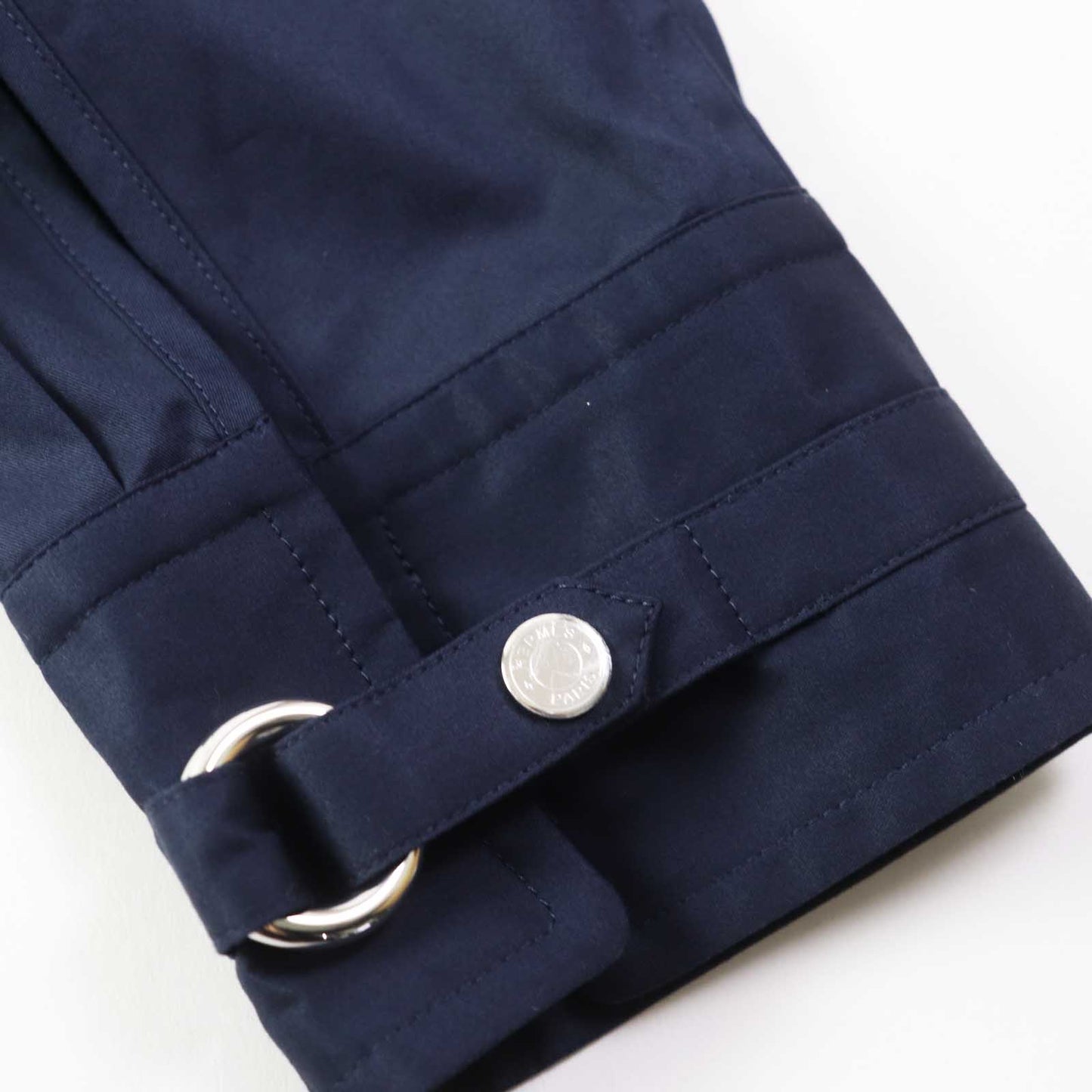 HERMES 3E0616DX Outer material: 100% cotton Navy Women 36  d
