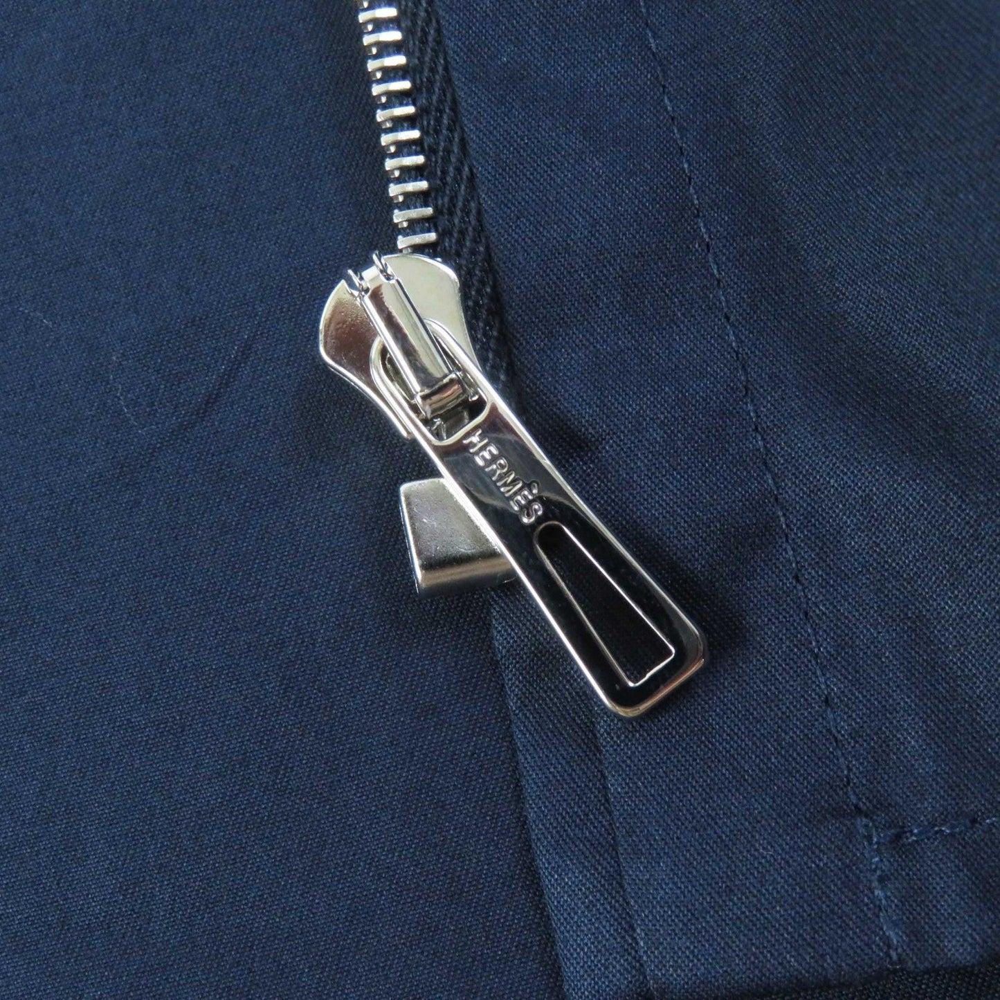 HERMES 3E0616DX Outer material: 100% cotton Navy Women 36  d