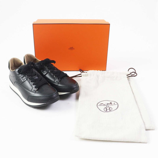 HERMES sneakers Main: Leather black Trail Women 37.5  d