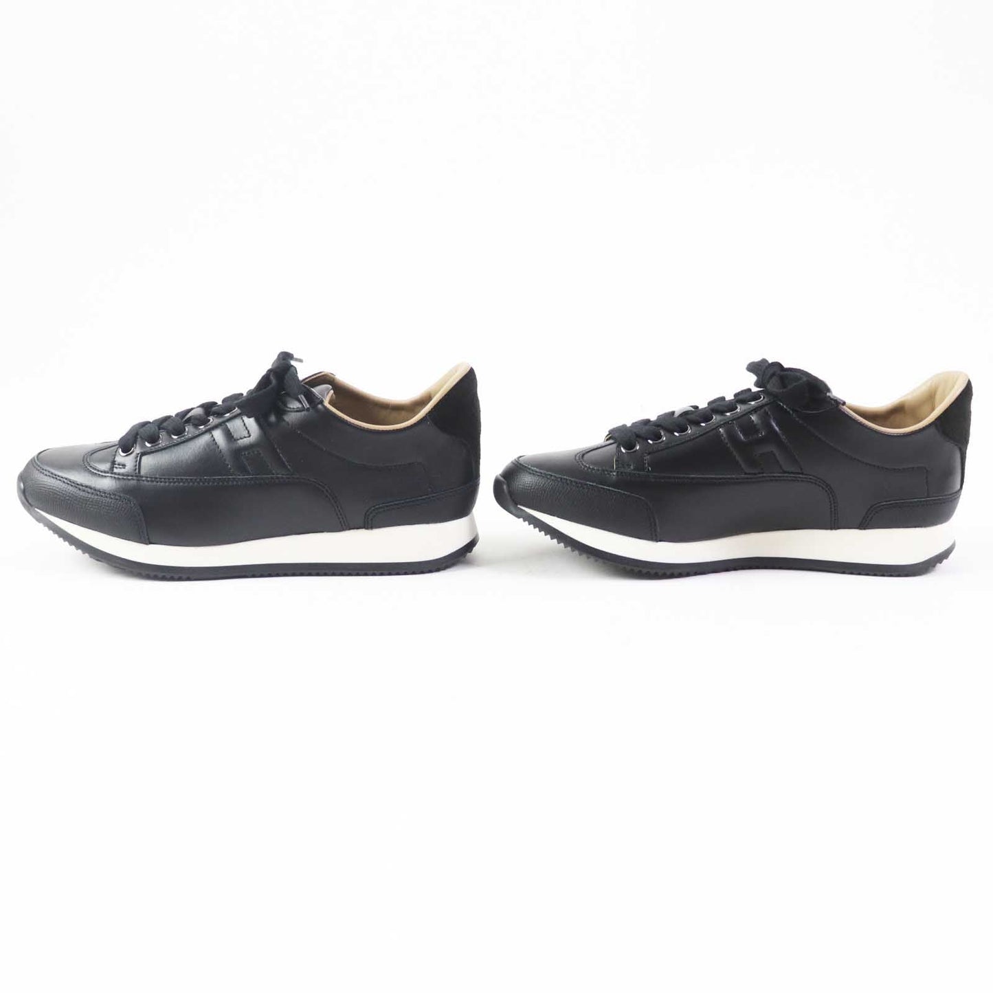 HERMES sneakers Main: Leather black Trail Women 37.5  d