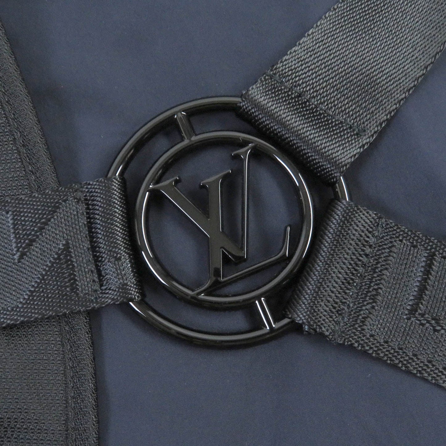 LOUIS VUITTON Blouson Main: 95% nylon, Main: 5% polyurethane, Part: 100% nylon Navy mens 50  d