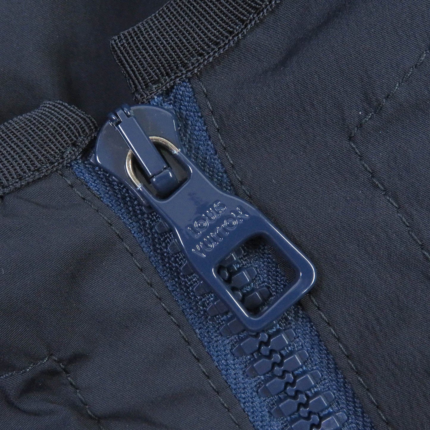 LOUIS VUITTON Blouson Main: 95% nylon, Main: 5% polyurethane, Part: 100% nylon Navy mens 50  d