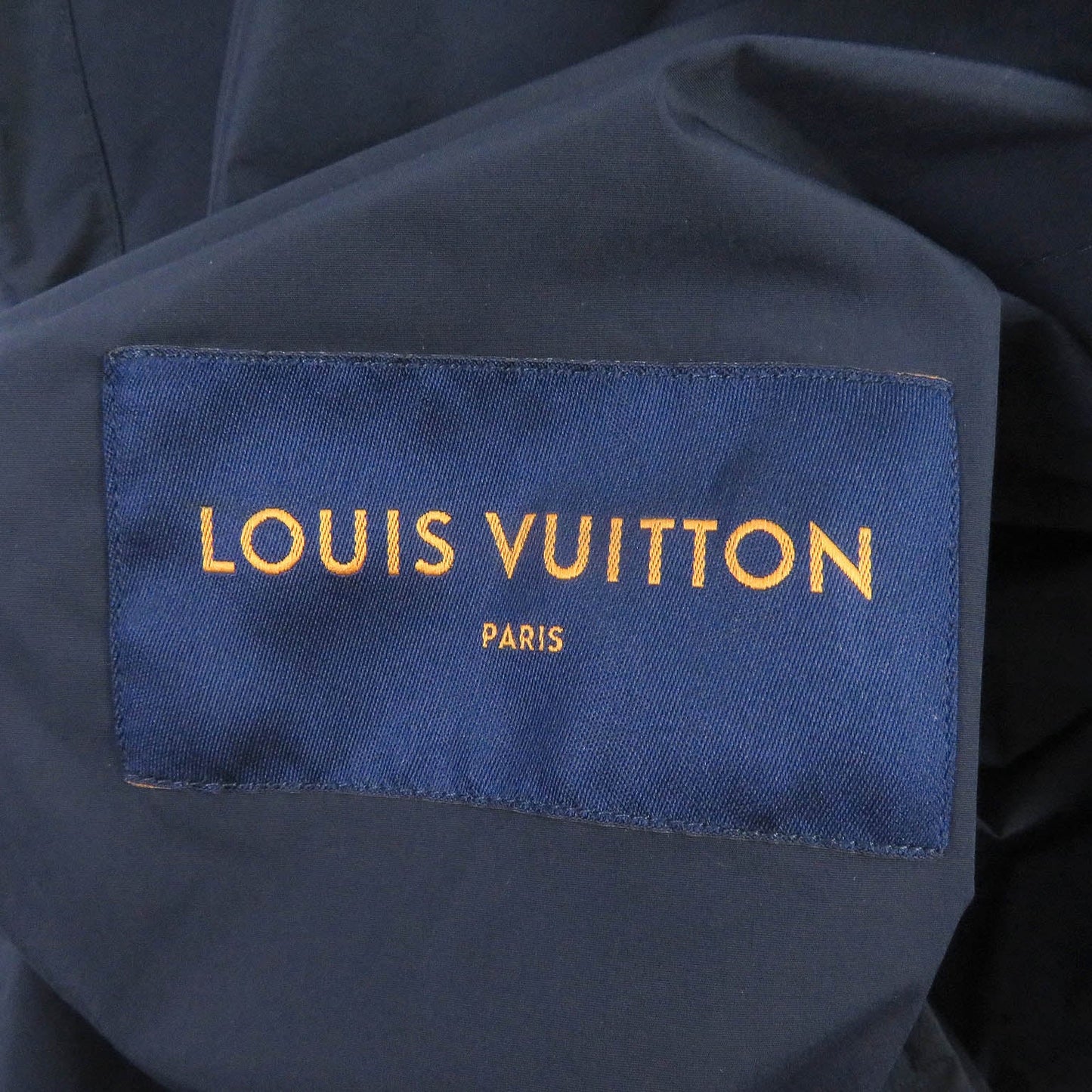 LOUIS VUITTON Blouson Main: 95% nylon, Main: 5% polyurethane, Part: 100% nylon Navy mens 50  d