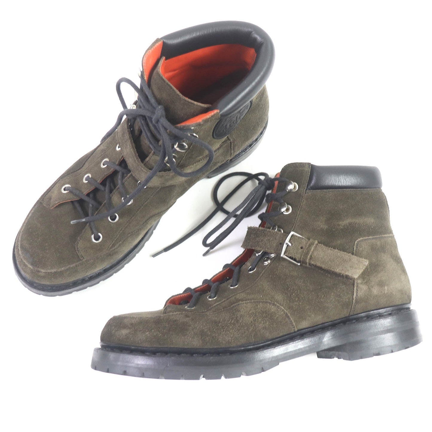 HERMES boots Main: Suede Khaki type hiking mens 40  d