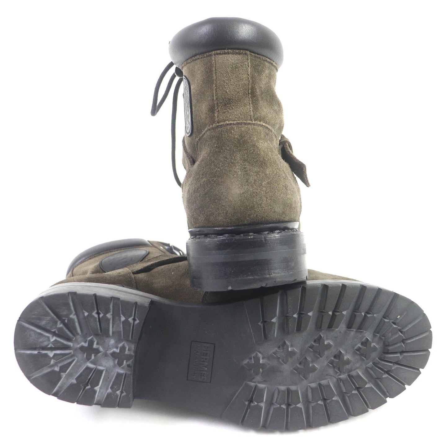 HERMES boots Main: Suede Khaki type hiking mens 40  d