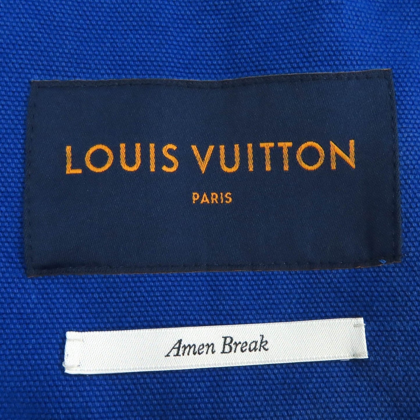 LOUIS VUITTON Denim Jacket HMA83W Outer: 100% cotton, Lining: 100% cotton, Leather part: Cowhide Blue pink Amen Break Cropped Gradient Denim Jacket Amen Break Gradient Denim Cropped Jacket mens 52  d