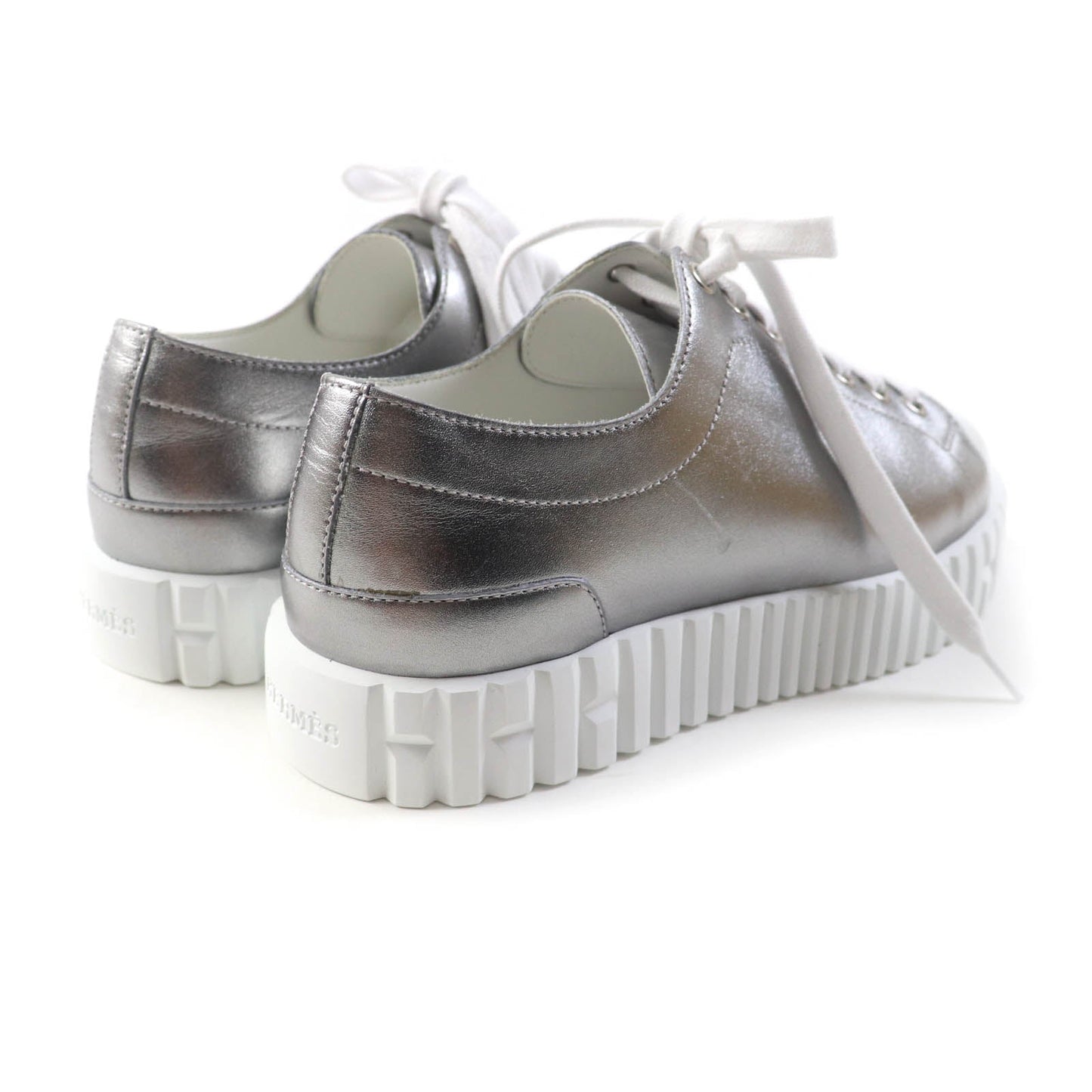 HERMES sneakers Main: Leather Silver Cross Women 35  d