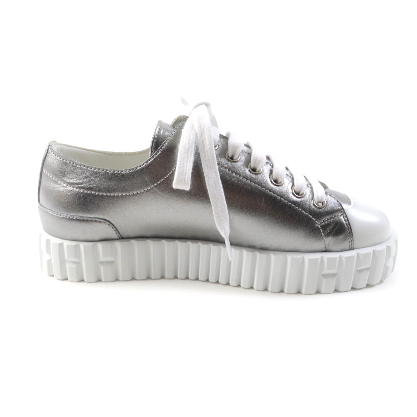 HERMES sneakers Main: Leather Silver Cross Women 35  d