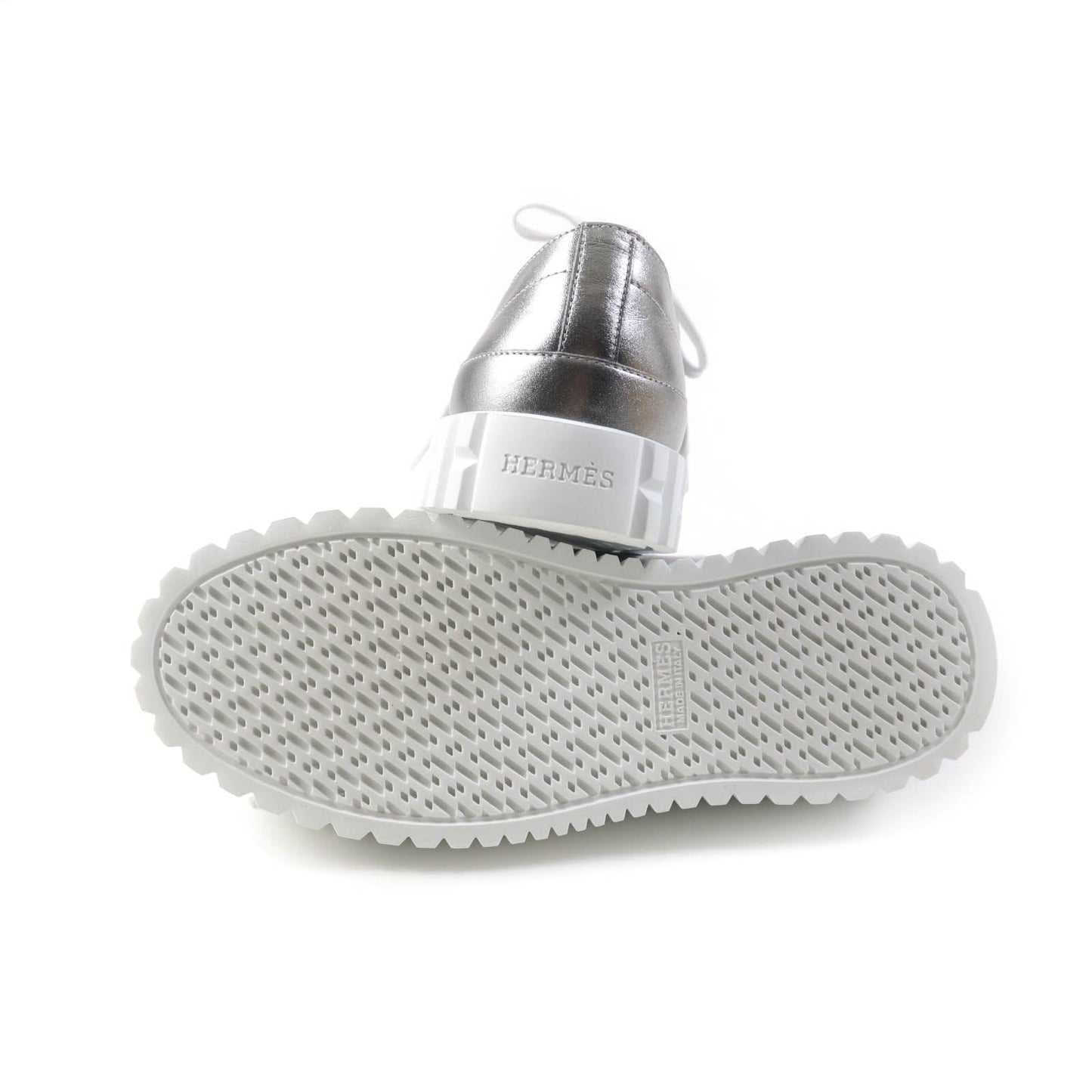 HERMES sneakers Main: Leather Silver Cross Women 35  d