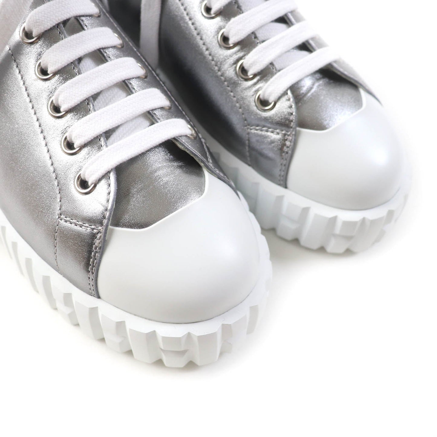 HERMES sneakers Main: Leather Silver Cross Women 35  d
