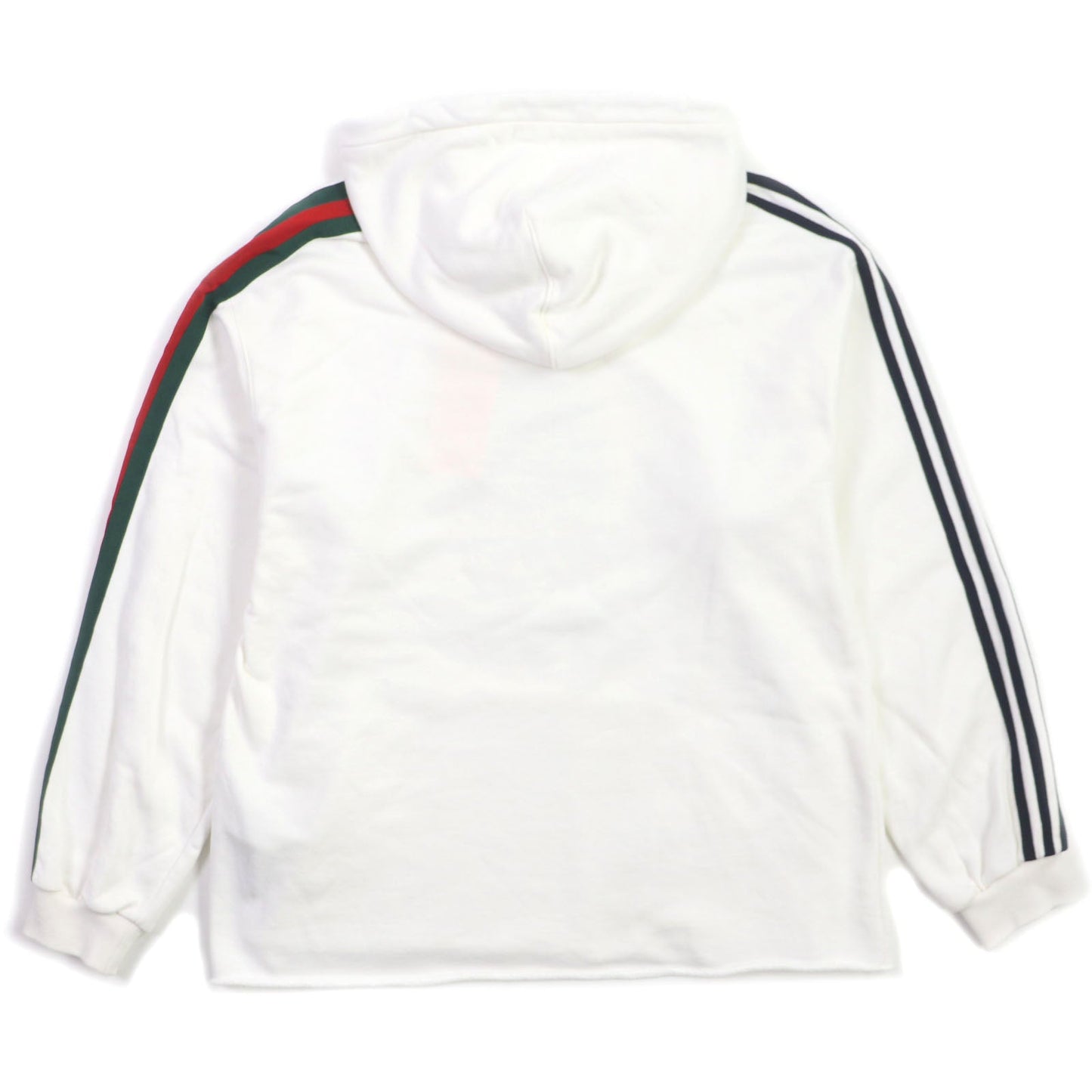 GUCCI Hoodie 722967 Main: 100% cotton, Trimming: 97% cotton, 3% polyurethane Partial   1: 58% cotton, 42% rayon Partial   2: 65% rayon, 35% cotton white mens S