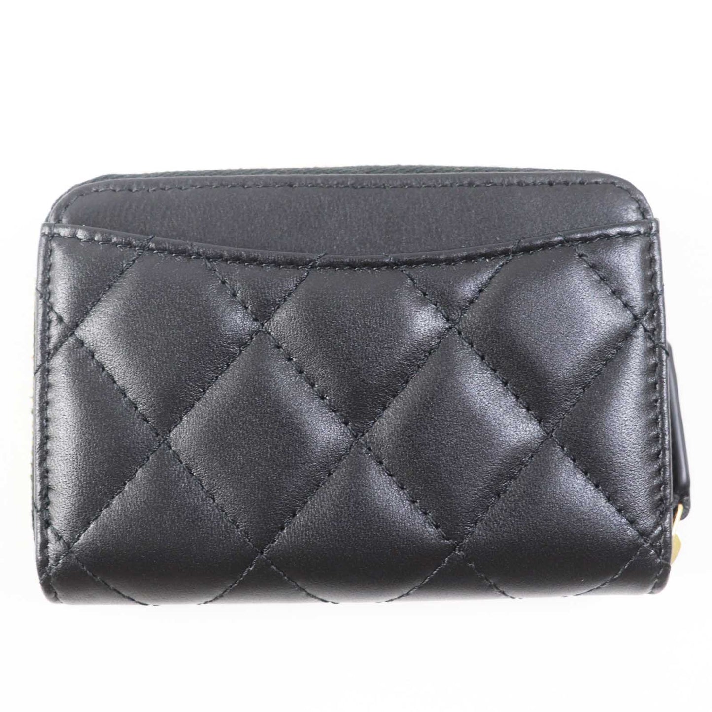 CHANEL Coin case AP0216 NXCG9N2 Lamb leather black Matrasse Classic zip coin purse