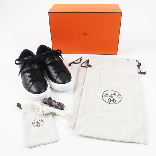 HERMES sneakers Main: Leather black DAY Women 37  d