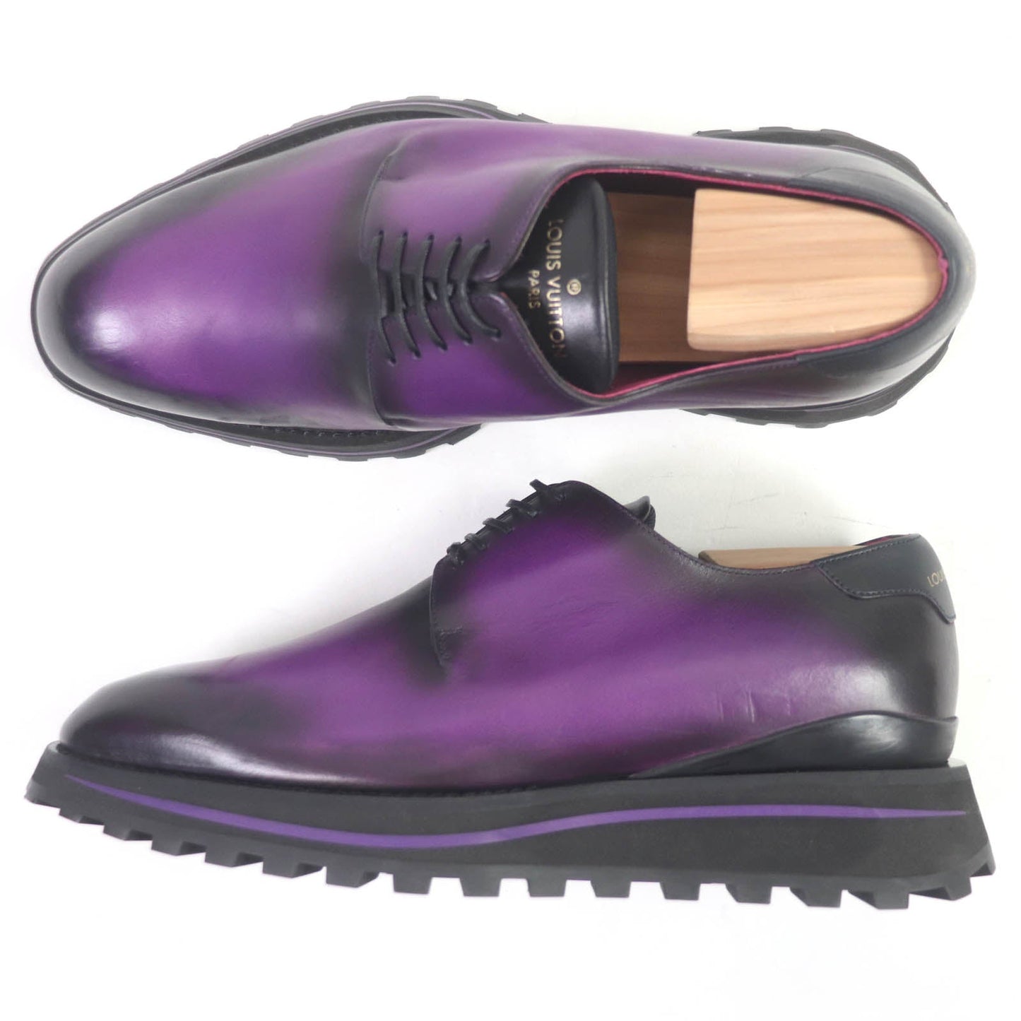 LOUIS VUITTON Dress shoes Main: Leather purple Goncourt Line mens 5 1/2