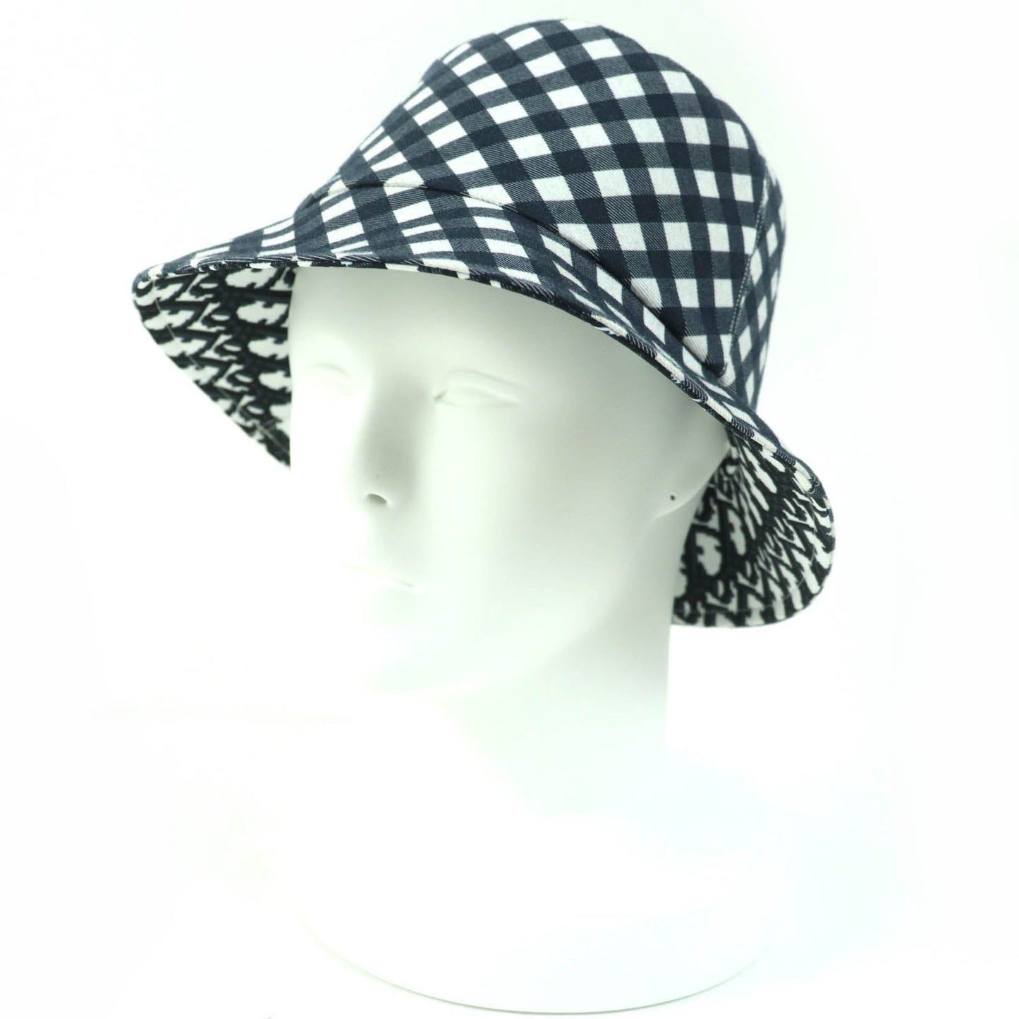 Dior Oblique Bucket Hat Navy Ivory Women
