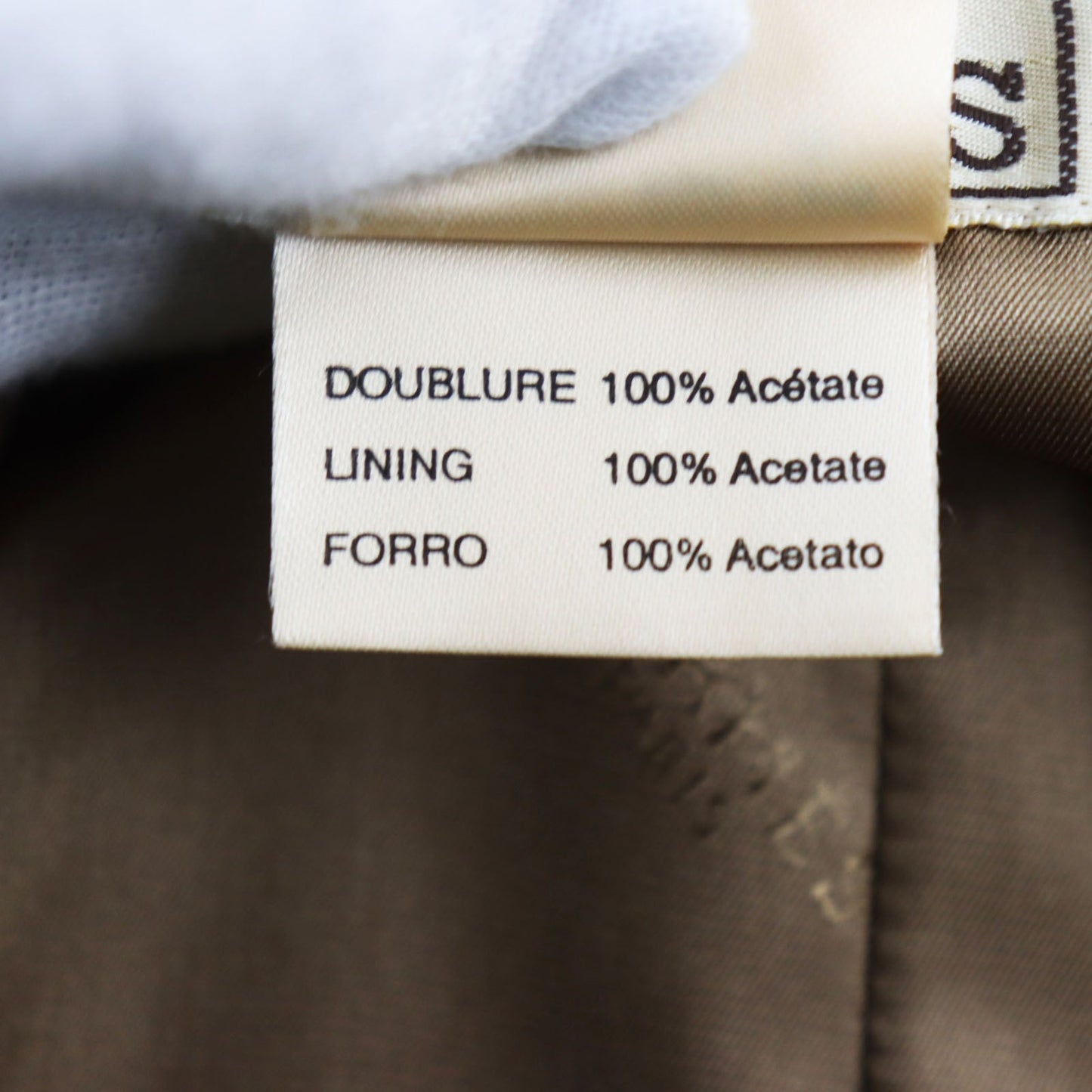 HERMES Stainless collar coat Outer: 100% wool, Lining: 100% acetate Brown type iridescent mens 52  d