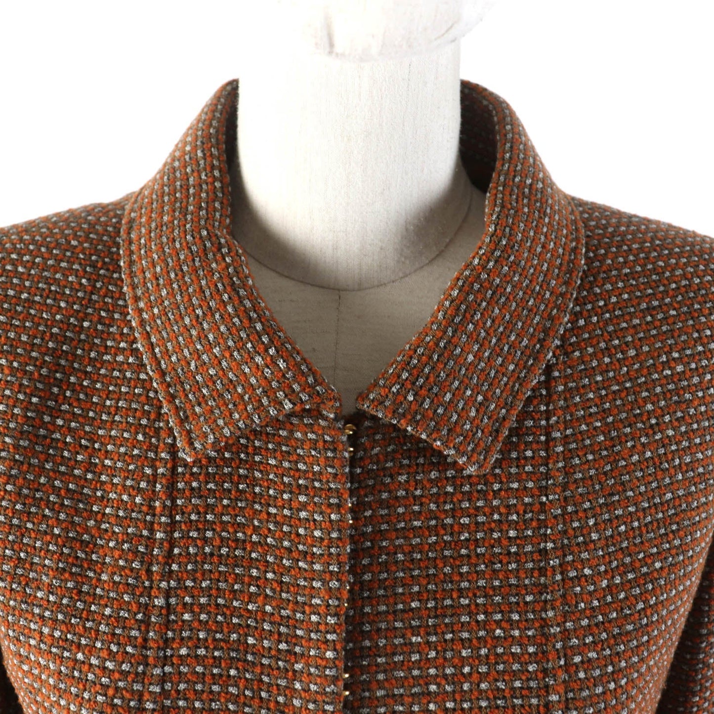 CHANEL setup P08097 96A Outer: 75% wool, Outer: 25% nylon, Lining: 95% silk, Lining: 5% polyurethane Brown type Women 38