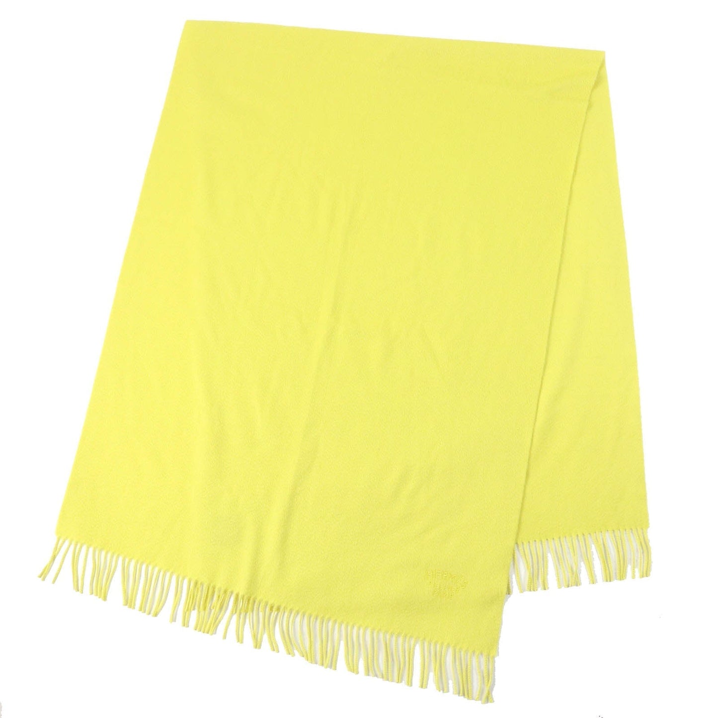 HERMES shawl Main: 100% cashmere yellow Women  d