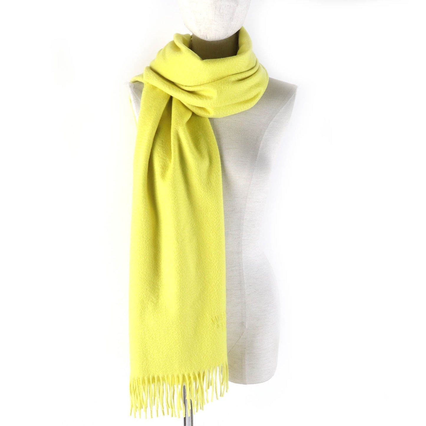 HERMES shawl Main: 100% cashmere yellow Women  d