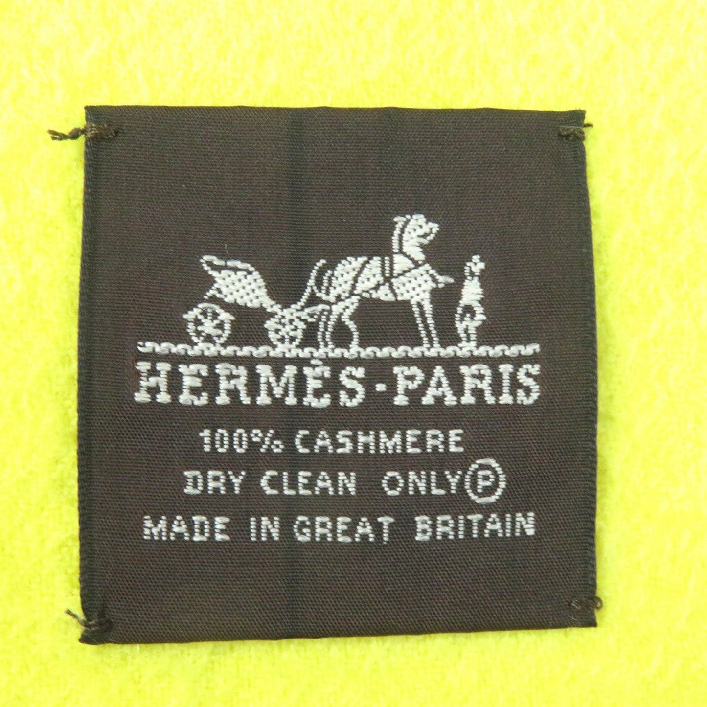 HERMES shawl Main: 100% cashmere yellow Women  d