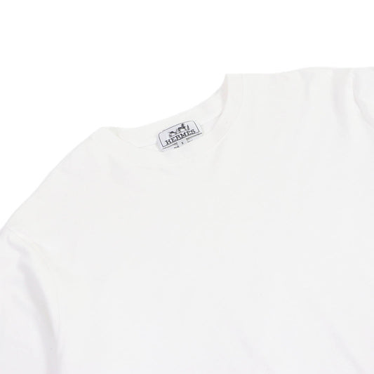 HERMES Short sleeve T-shirt cotton white S