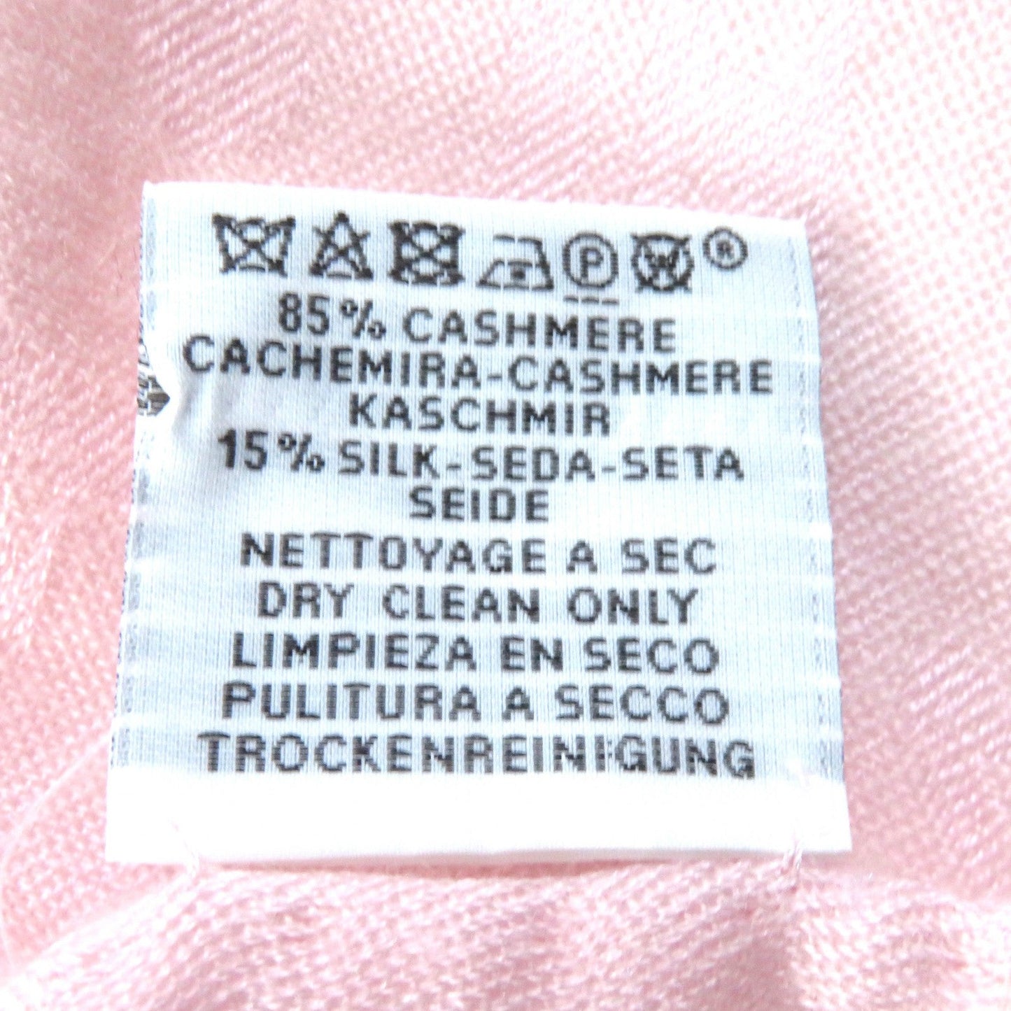 HERMES Stall H262494S Main: 85% cashmere, Main: 15% silk pink Women  d