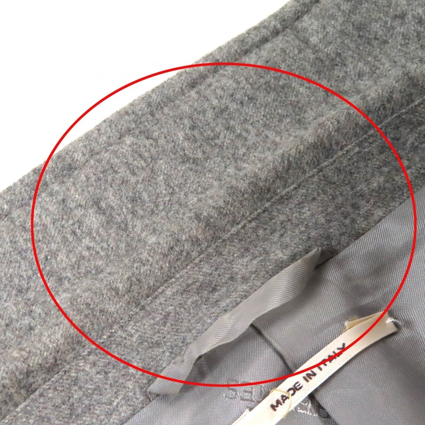 HERMES tailored jacket wool gray 46