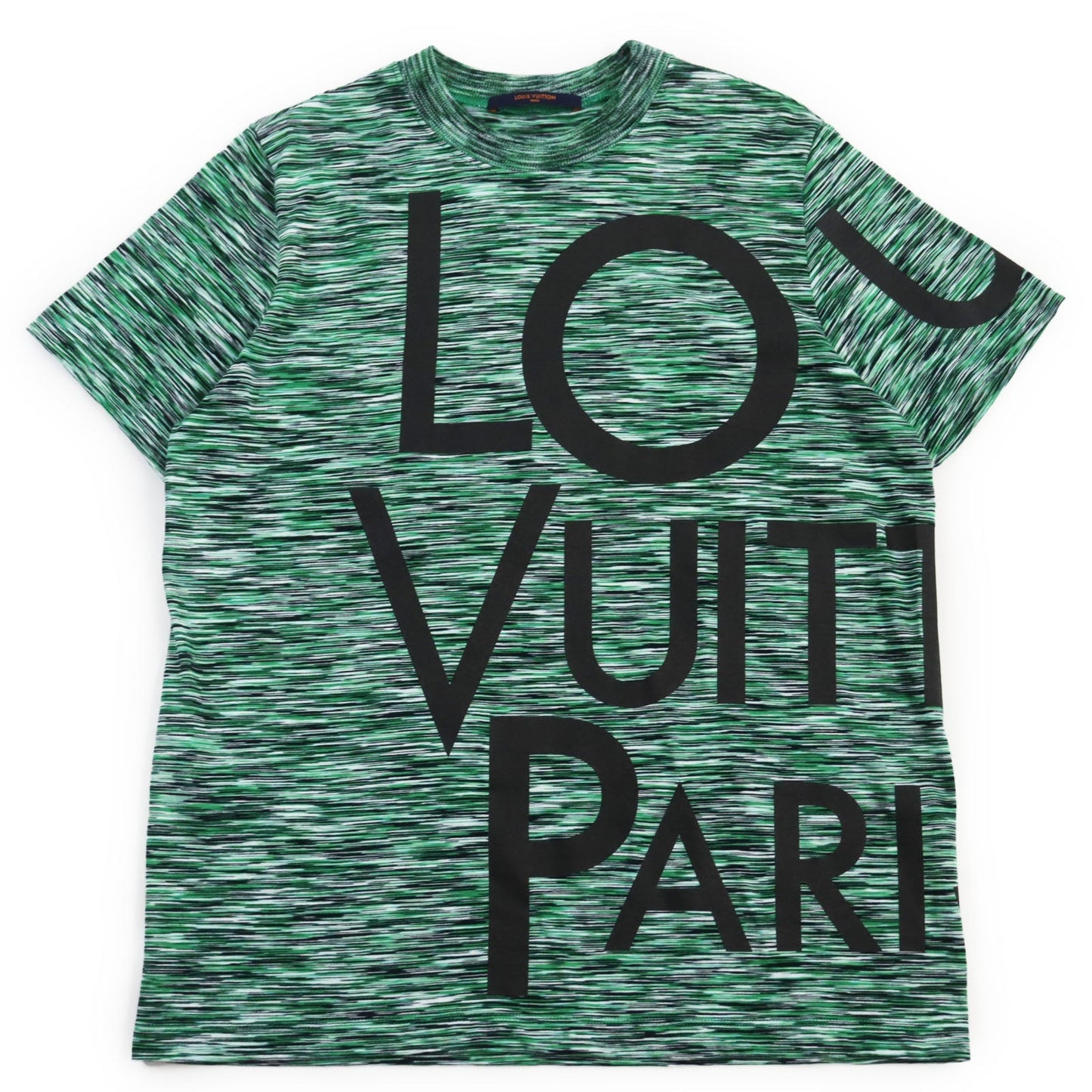 LOUIS VUITTON Short sleeve T-shirt HGY12W Main: 100% cotton green mens S